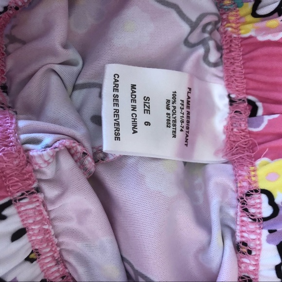 Hello Kitty Kids Sz.6 2 Pc. Pajama Set - Picture 7 of 7